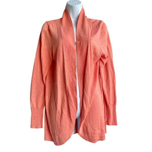 MERONA Open Front Cardigan Women's XXL Long Sleeve Long Sleeve Coral Sweater